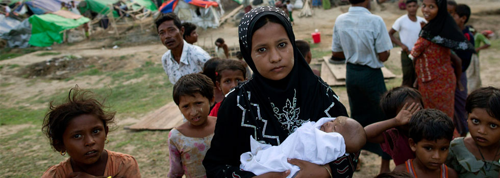 Rohingya family in IDPs Camps